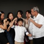 Family studio portrait